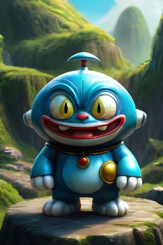 The Cheerful Blue Character 🌟