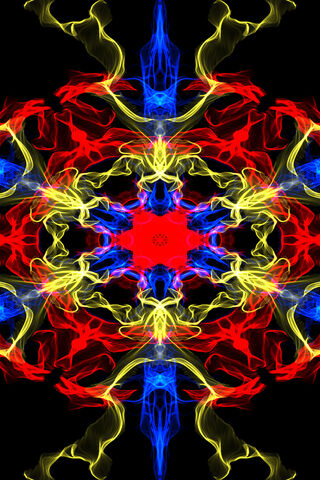 Colorful Smoke Mandala ..
