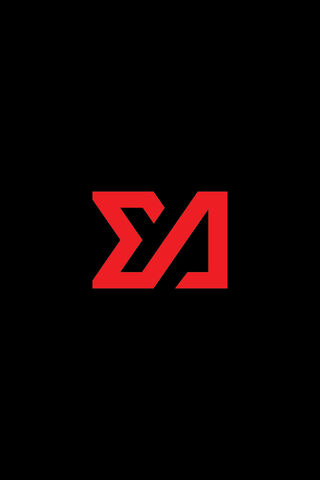 Bold Red Logo on Black ..