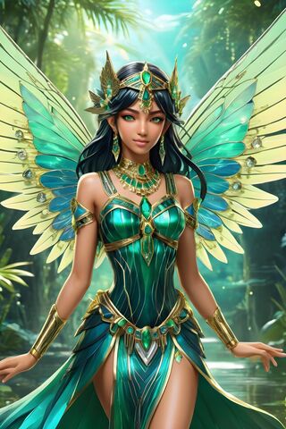 Emerald Egyptian Fairy