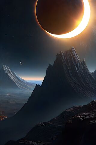 Celestial Eclipse Over ..