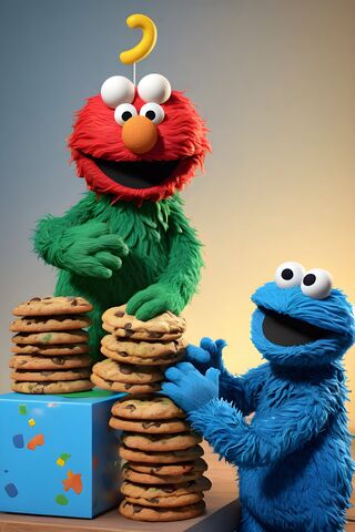 Cookie Monster and Elmo's Cookie Adventure! 🍪🎉
