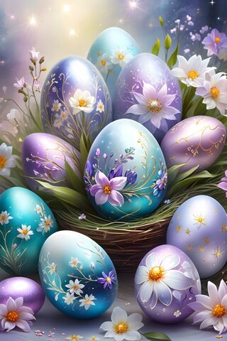 Floral Easter Eggs
