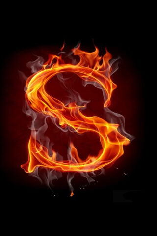 Fiery Letter S 🔥