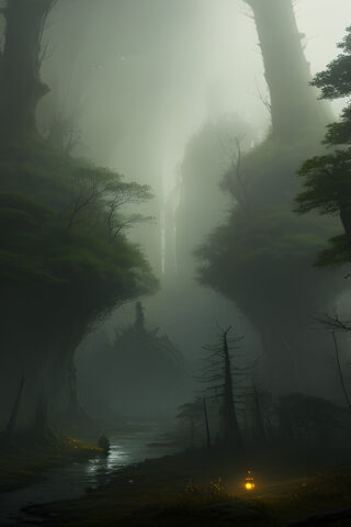 Enchanted Misty Forest 🌲✨