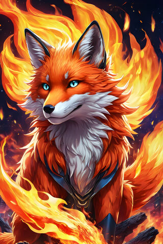 Fiery Fox Spirit 🔥🦊