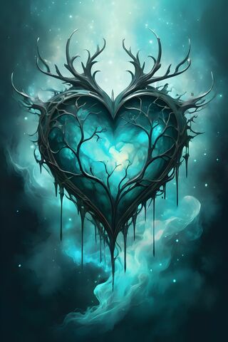 Fancy Briar Covered Heart