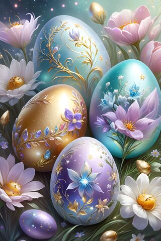 Floral Easter Eggs