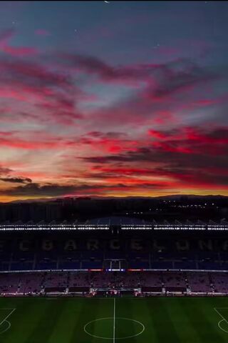 Stunning Sunset Over Camp Nou 🌅⚽