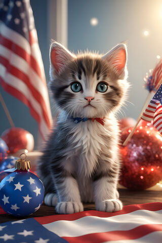 Fourth Of July Cat