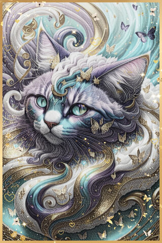 Fluffy Kitty Swirls