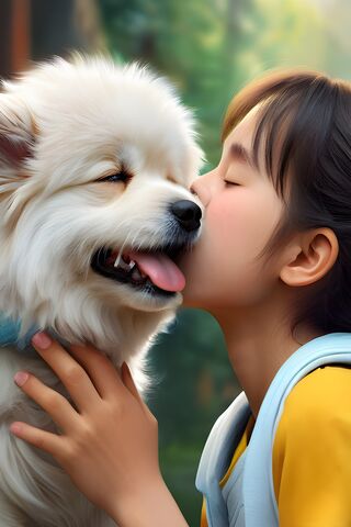 Fluffy Dog ❤️