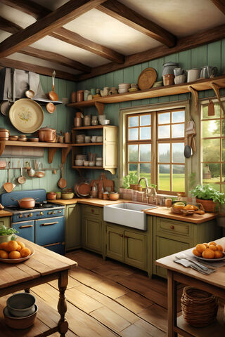Fall Country Kitchen