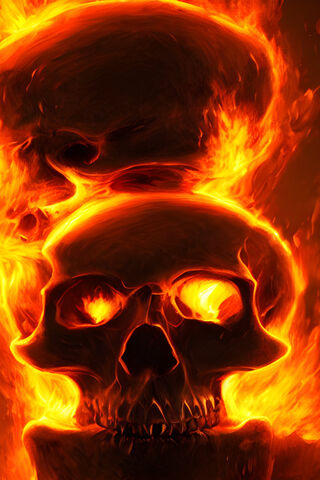 Fiery Skulls 🔥💀