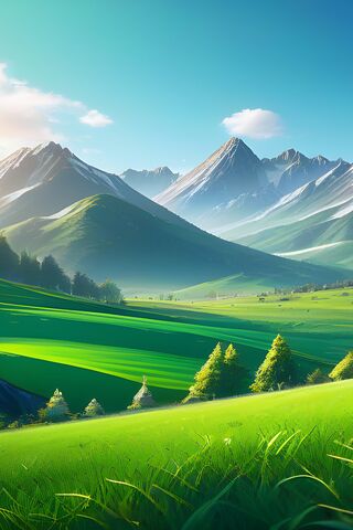 Serene Mountain Landsca..
