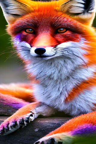 Majestic Fox in Vibrant..