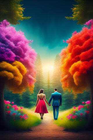 A Dreamy Stroll into Forever 🌳❤️