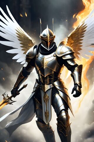Futuristic Medieval Soldier - Angel