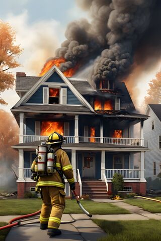 Firefighter House Fire