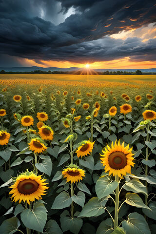 Sunlit Serenity: A Fiel..