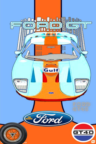 Classic Ford GT Artwork..