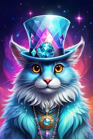 Fluffy Wonderland Cat