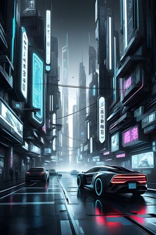 Future Neon Meets Black..