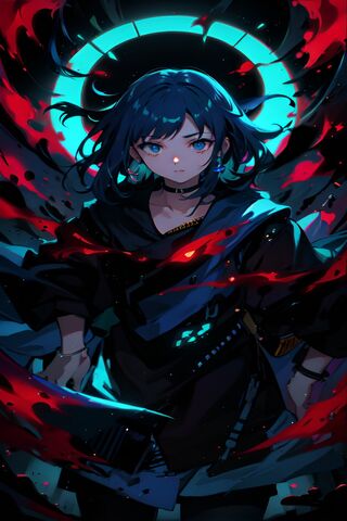 Dark Heroine in Action ..