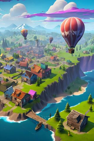 Aerial Adventure in Fortnite 🌄🎈