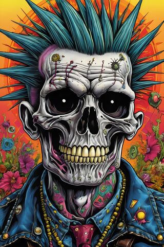 Punk Skull Vibes 🎸💀