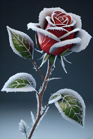 Frozen Rose