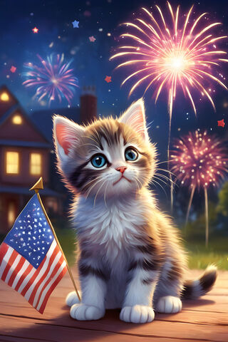 Fourth Of July Kitty