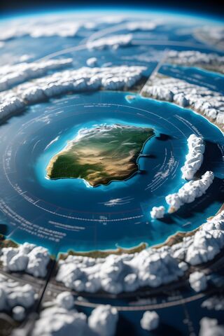 Aerial View of a Stunning Island 🌍🏝️