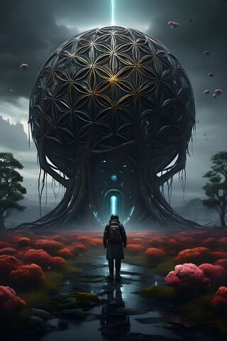Flower Of Life and Yggdrasil
