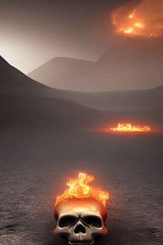 Fire Skull