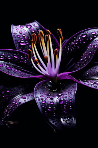 Enchanted Purple Lily 🌸✨