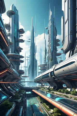 Futuristic Cityscape 🌆✨
