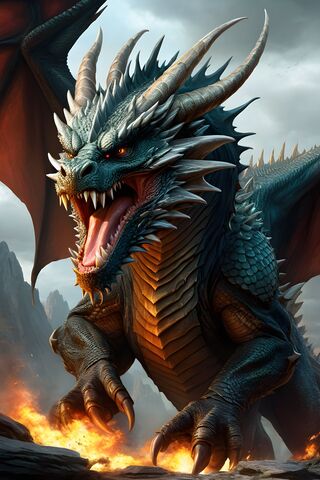 Majestic Dragon Roars! ..