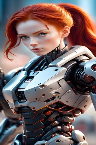 Futuristic Cyborg Beauty 🤖✨