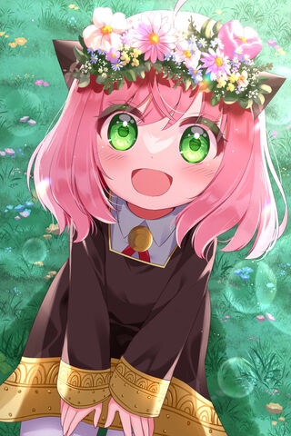 Cheerful Anime Girl wit..