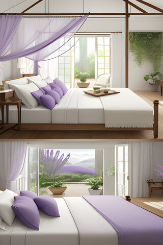 Tranquil Retreat: A Forest-Inspired Bedroom 🌿🛏️