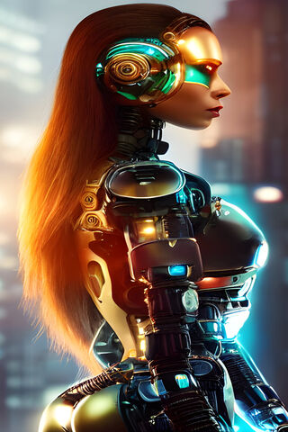 Futuristic Cyborg Beauty 🤖✨