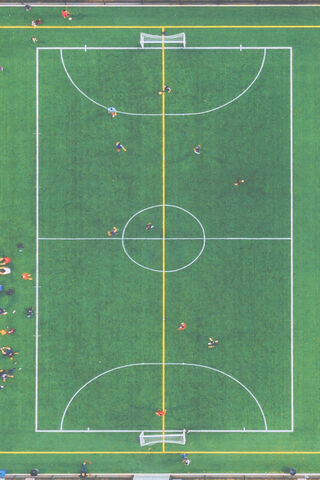 Aerial View of a Soccer Match ⚽️🌍