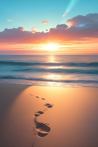 Tranquil Sunset Walk 🌅👣
