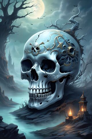 Futuristic Skull