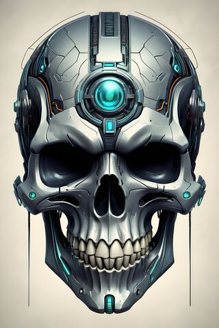 Futuristic Skull