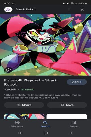 Fizzarolli Playmat – Shark Robot 🦈🎨