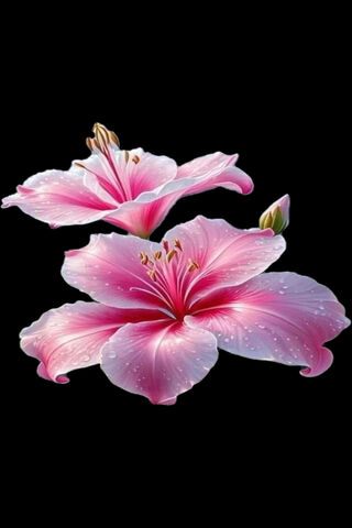 Beautiful Pink Lilies 🌸✨