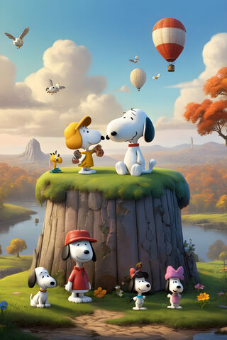 Snoopy's Adventure in the Great Outdoors! 🌳🐾