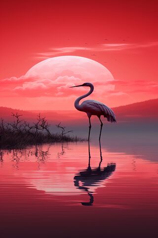 Serene Sunset with a Gr..